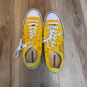 Converse Chuck Taylor Casual Shoes Women's 13 & Men’s 11 Yellow/White/Black Used